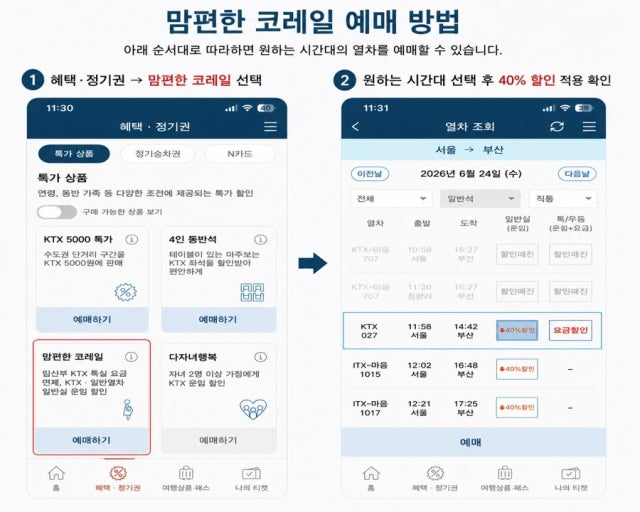 코레일 예매 4 코레일예매